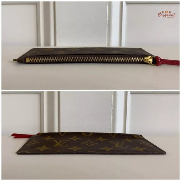 Authentic Louis Vuitton Monogram Coated Canvas Josephine Wallet Zippered Insert - Picture 5 of 10